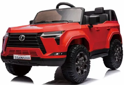 Carro de passeio licenciado Lexus GX550 com controle remoto 2.4G, 12/24V, com controle remoto dos pais, farol de LED, tocador de música, UTV de passeio