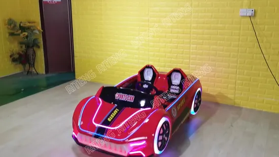 Mini carro de brinquedo com controle remoto, bateria recarregável, brinquedo para crianças, parque de diversões interno, 12V