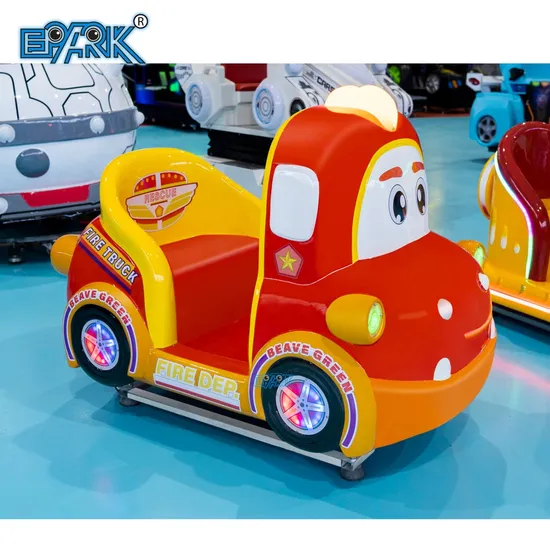 Carro de balanço infantil arcade, carrinho infantil 3D com videogame interativo