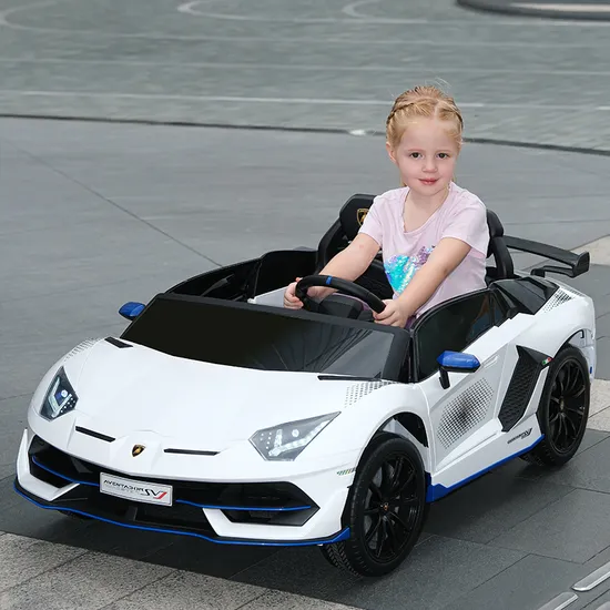 Carro elétrico infantil Lamborghini Novo carro de controle remoto pode acomodar quatro