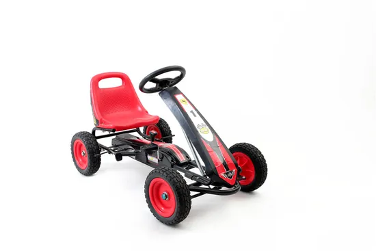 Carrinho de corrida com pedal, mini kart de corrida off-road, 4 rodas com comprimento ajustável