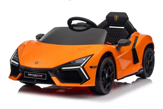 Carro de brinquedo infantil Lamborghini Revuelto 2024, licenciado, com bateria de 12 V e porta de tesoura de verdade