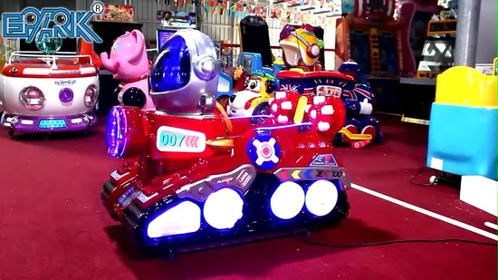Locomotiva elétrica infantil Team Monkey MP5, brinquedo infantil operado por moedas